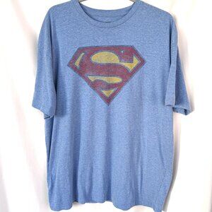Superman | Graphic Tee | Superman Logo | Light Blue | Short Sleeve | Mens XXL